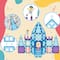 PicassoTiles® 72 Piece Ice Castle Magnetic Tile Building Set